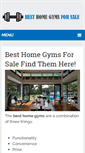 Mobile Screenshot of besthomegymsforsale.com