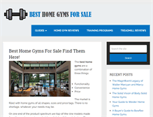 Tablet Screenshot of besthomegymsforsale.com